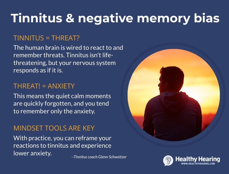 Tips for overcoming negative memory bias associated with tinnitus.