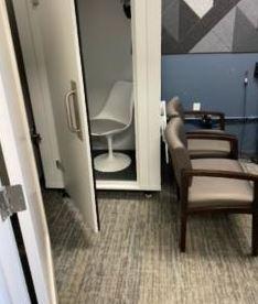 Consultation room with audio booth