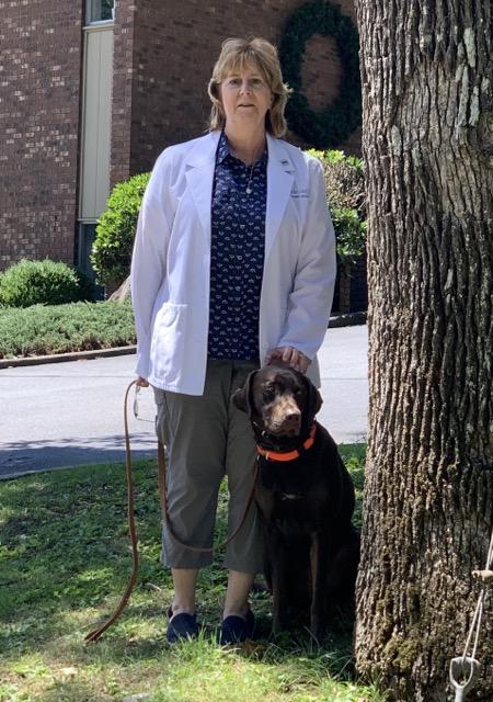 Samantha and Chipper Jones (our Pawdiologist) 