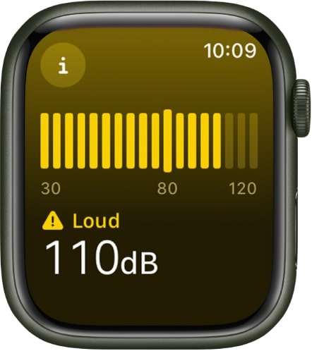 Apple Watch Noise app decibel alert